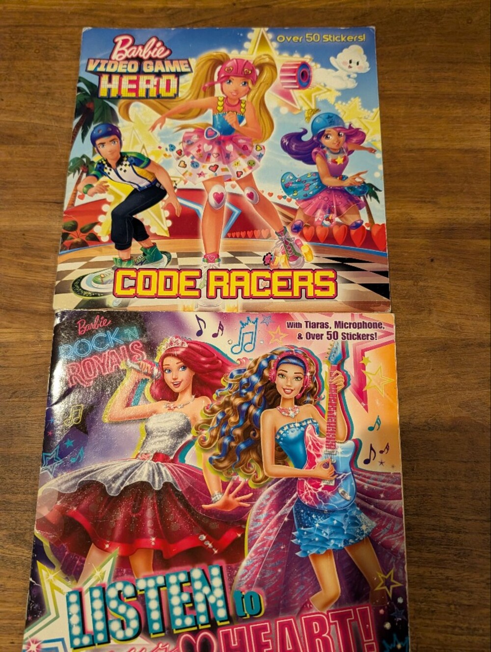Code Racers & Barbie Listen To Your Heart Colorful Sticker Activity Pack